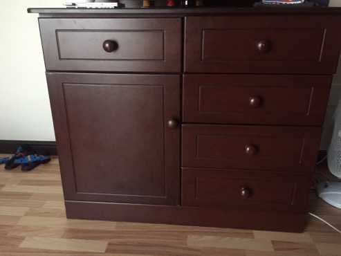 Cot and Compactum (Chest of Drawers)