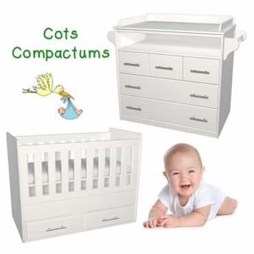 Cot Large and 5 Drawer Compactum Both for R5760.00