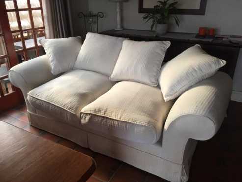 COUCH. IMPORTED COUCH. WHITE. White with round finishes.1x 2 seater