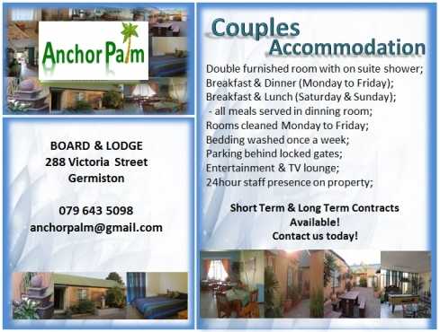 Couples Accommodation Germiston