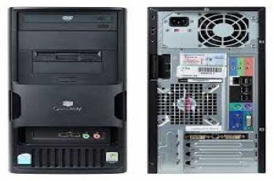 CPU. 2.4ghz, 4gb of ram, Hdd.320gb,dvd writer Core 2 duo Best and affo