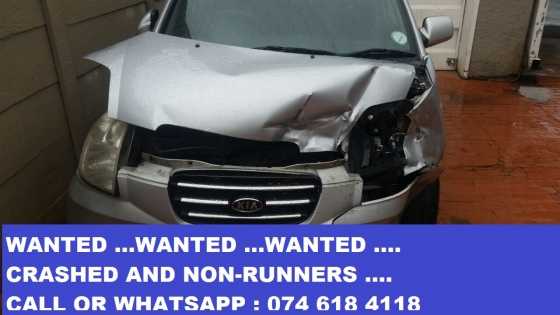 Crashed or non-runners wanted