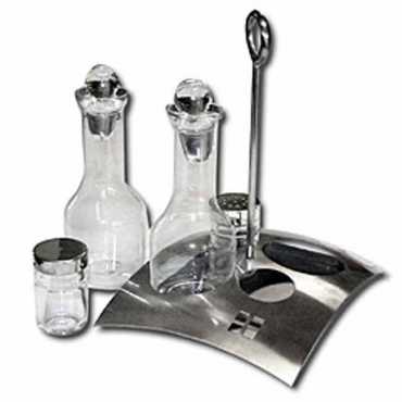 CRUET SET WITH ALUMINIUM STAND ON PROMOTION