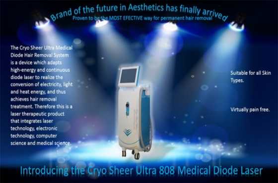 Cryo Sheer Ultra 808 Medical Diode Laser