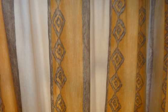 Curtains with lining