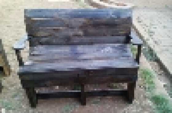 custom built wooden benches