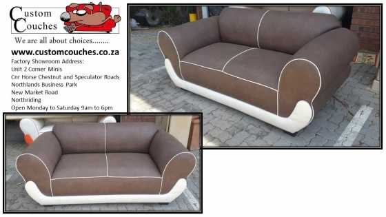 Custom Couches R5250 for a NEW Pixi 221 Set in colour and fabric of your choice