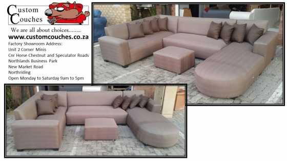 Custom Couches R6500 for a U Shape Lounge Set in colour and fabric of your choice