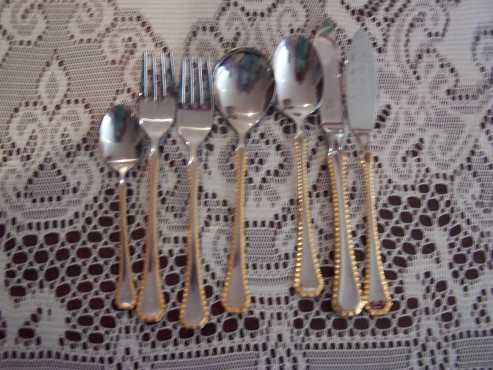 Cutlery - Gold Plated Stainles steel