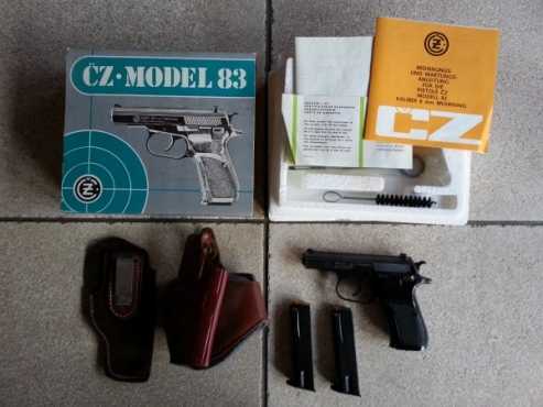 CZ83 9mm pistol