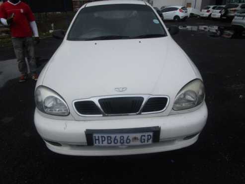 Daewoo Lanos 1.4is 4 Doors, Factory AC and CD Player, Central Locking, White