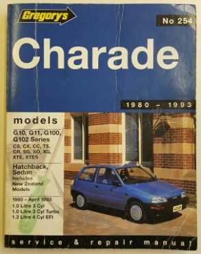 Daihatsu Charade 1980 to 1993 Workshop Manual