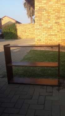 Dark Brown Wooden Bookshelf