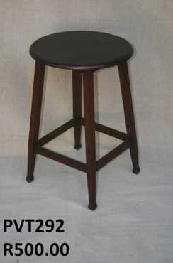 Dark Wooden Bar Stool