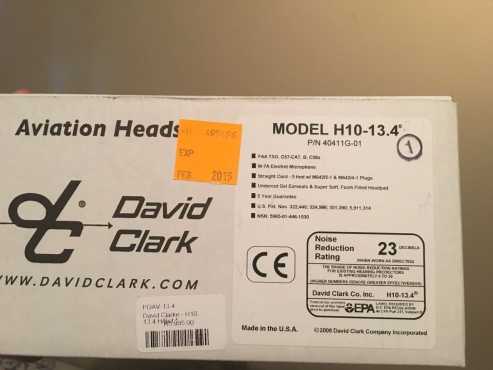 David Clark Aviation Headsets (H10-13.4)