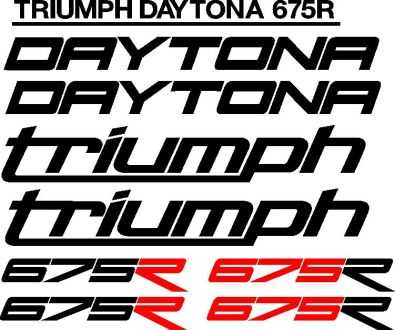 Daytona triumph 675R decals stickers graphics kits