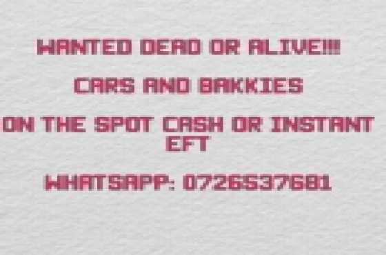 Dead or alive cars wanted