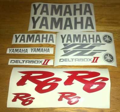 Decal kit for a Yamaha R6 2001 model designs