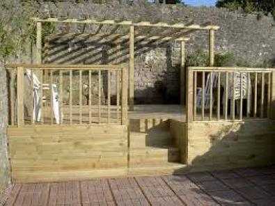 Decking, Door hanging and Cupboards fitting