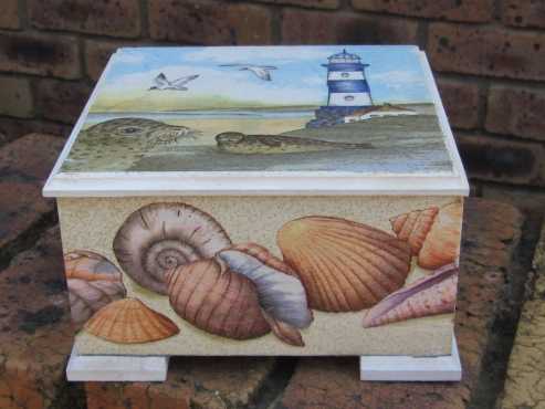 Decoupage wood Box