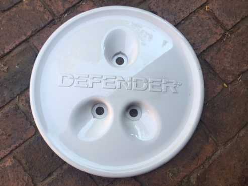 Defender spare wheel cover white