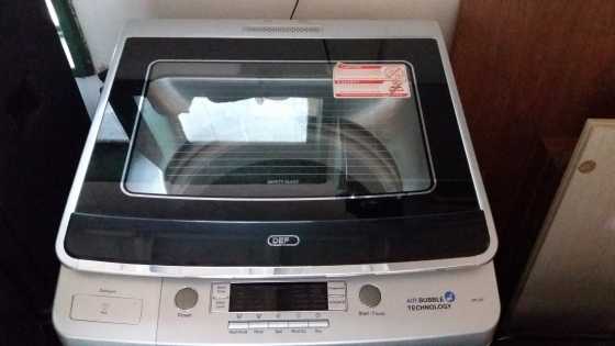 defy 13kg washing machine silver