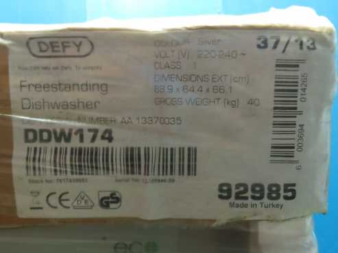 Defy DDW174 Freestanding Dishwasher - In Original Box