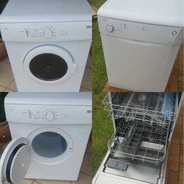 Defy Dishwashing machine Defy Tumble dryer