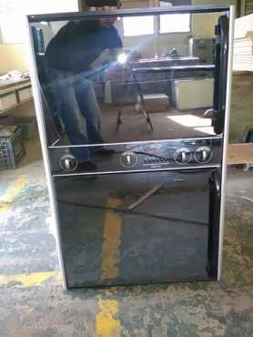 Defy Gemini double oven. Mirror finish