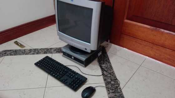 Dell OptiPlex 620 micro Celeron PC with CRT monitor for sale