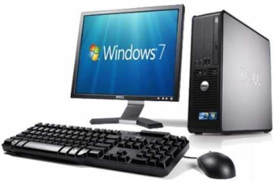 Dell optiplex 760 sff pc with 19 inch LCD