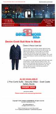 Denim Conti Suit - Pansula Workwear