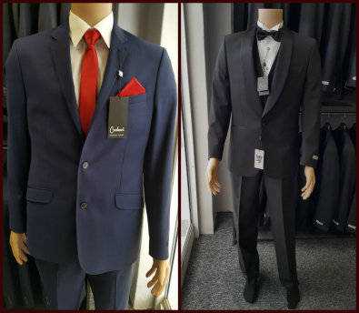 Designer suits and tuxedos for sale and hire