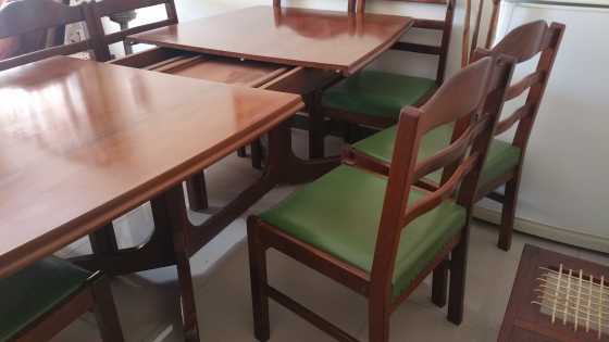 Dining room table and chairs