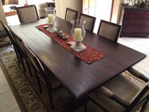 Dining room table and chairs