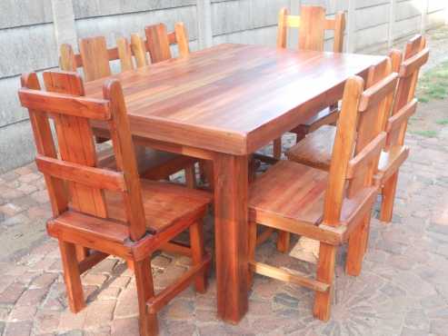 Dining Room Table with 6 Chairs For Sale