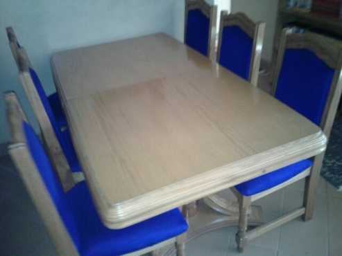 dining table and chairs