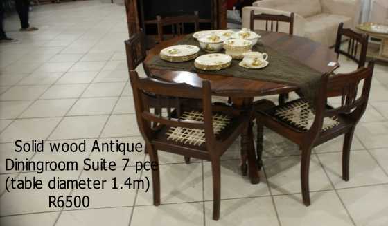 Diningroom Table and 6 chairs.  Solid wood.  Great condition.