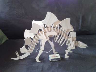 Dinosaur wooden models