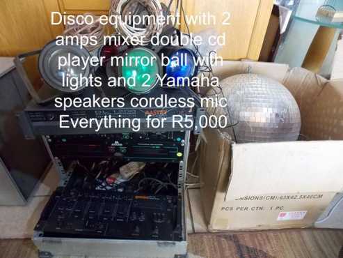 Disco equipment for sale