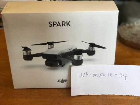 DJI Spark Mini Quadcopter Drone Portable White