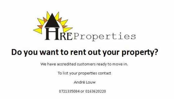 Do you want to rent out your property