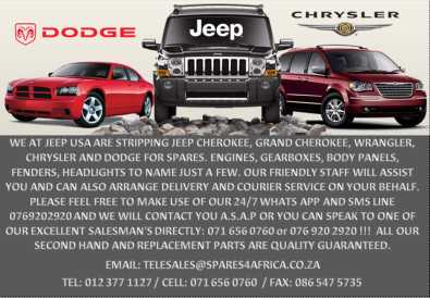 Dodge Parts Pretoria