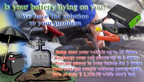 Dont get caught with a flat battery ever again