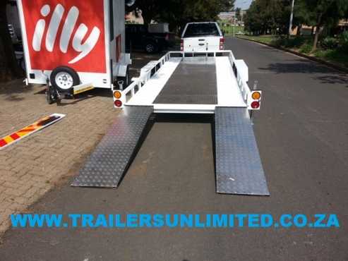 DOUBLE AXLE CAR TRAILERS.