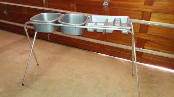 Double Dishwashing Stand For Sale.