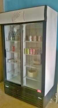 Double door Beverage Fridge