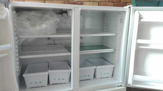 Double door fridge and freezer