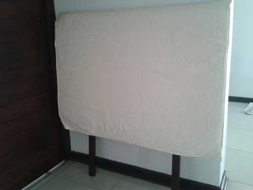 Double Headboard  2 pedastals