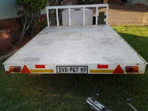 Double Quad Flat bed trailer